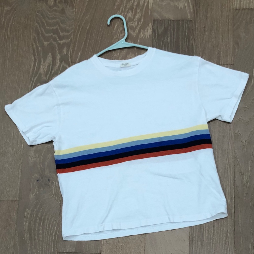 John Galt Brandy Melville Aleena Rainbow Top